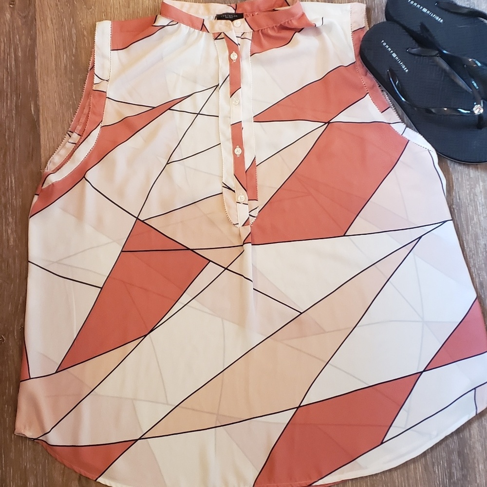 Ann Taylor Button Tank XL